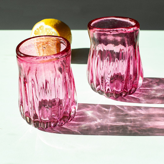 szklanki i kieliszki Szklanka "Optyk" rubinowa