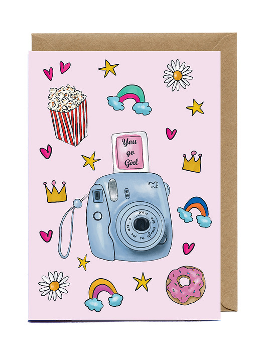 kartki okolicznościowe - wydruki Kartka dla przyjaciółki You go Girl