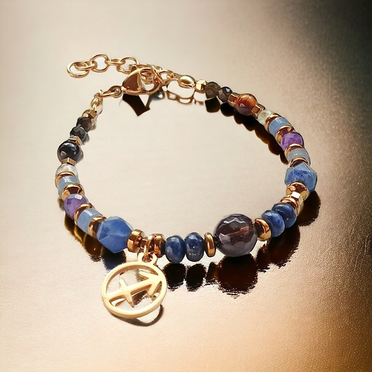 bransoletki z kamieni naturalnych STRZELEC - zodiac collection - PREMIUM