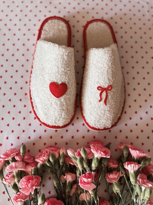 kapcie damskie Kapcie damskie walentynki love is in the air