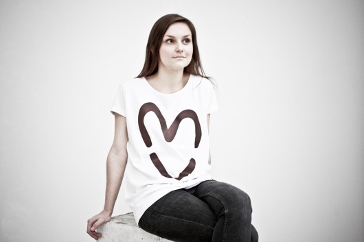 Chocolate Heart t-shirt / tunika / onesize familove