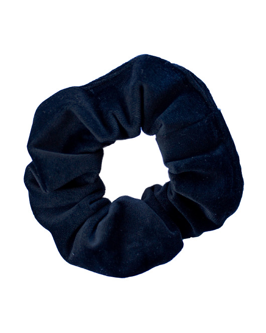 Czarna welurowa gumka sacky bag