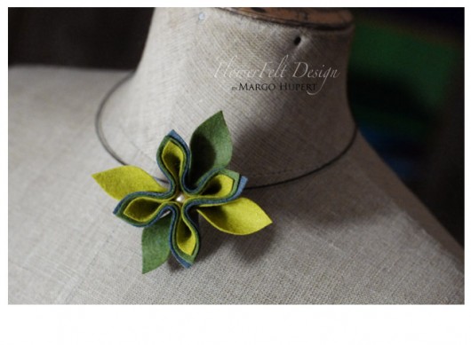 oliwkowy mini FlowerFelt Design