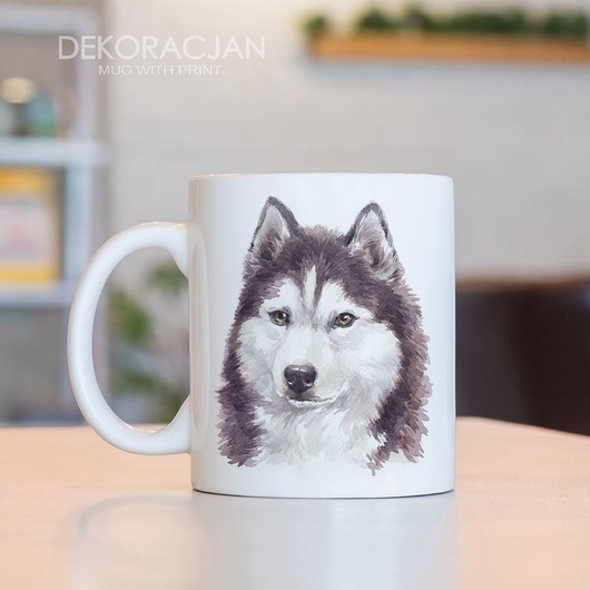 kubki Kubek Z Nadrukiem Pies Siberian Husky