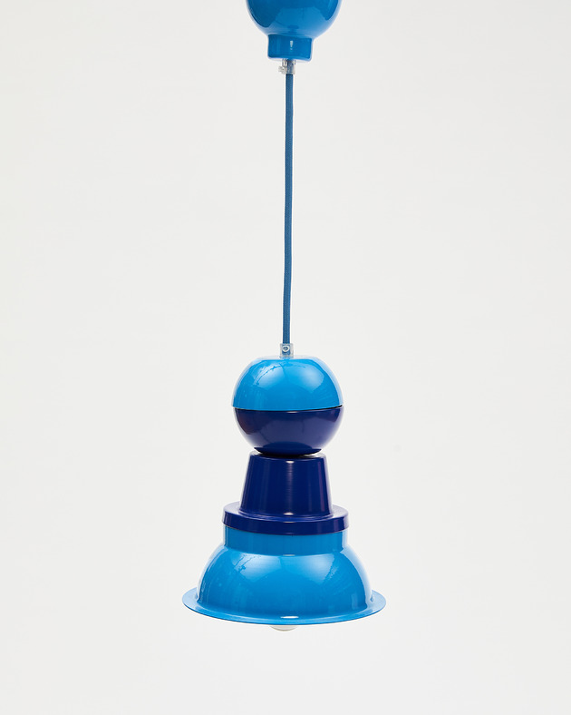 lampy wiszące Fern Flower Lamp Blue & Ultramarine