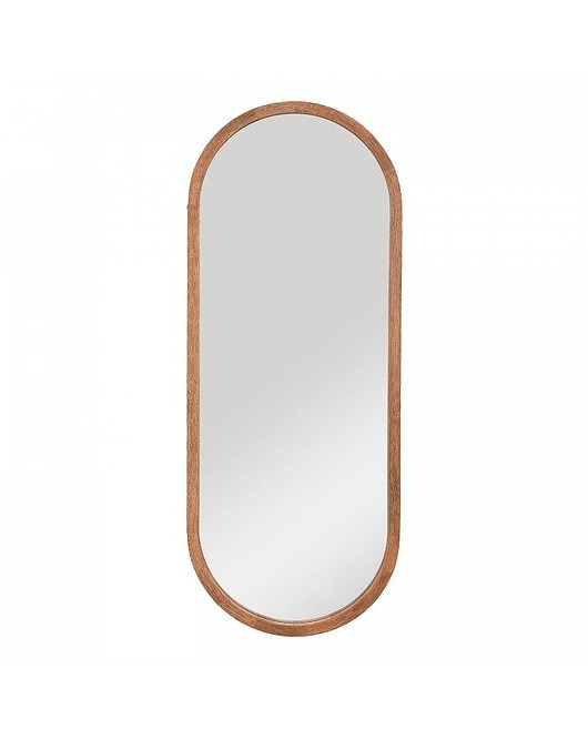 lustra stojące i wiszące Lustro Drewniane Lustro Owalne Ali 90 cm