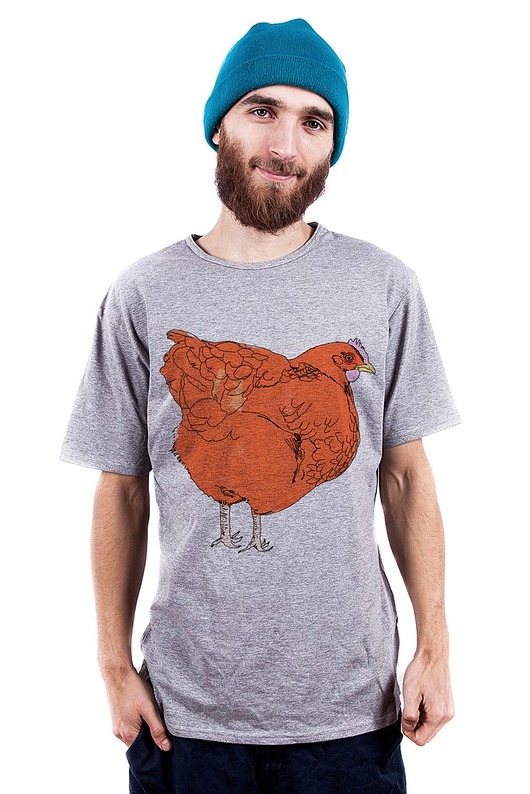 T-shirt męski 'kura' dziendobry
