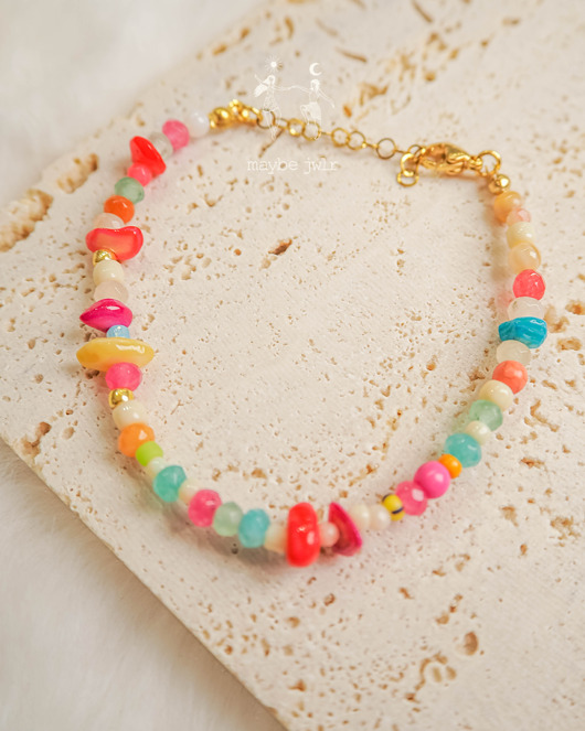 chokery Bransoletka z nieregularnych kamieni