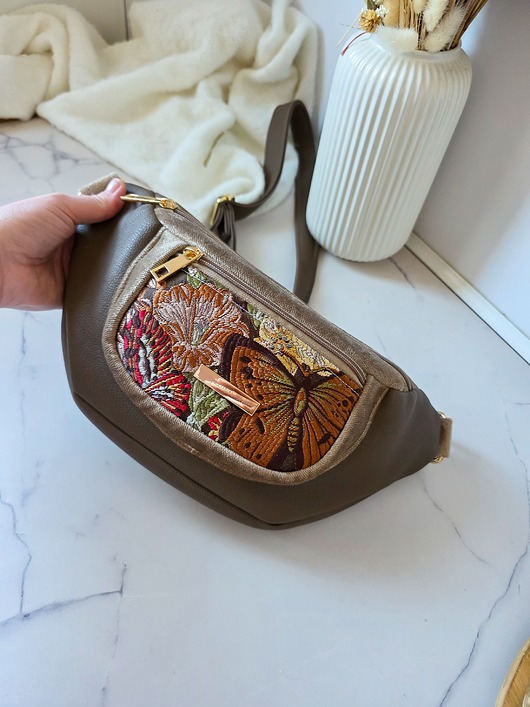 saszetka nerka Nerka Pola Żakardowy Motylek