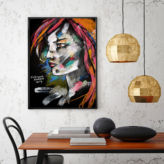 Somewhere - plakat 50x70 cm Katarzyna Radzka