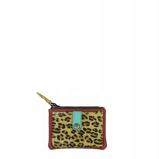 portfele damskie Portfel portfelik mały skórzany miejsce na bilon karty eko OLIVKA