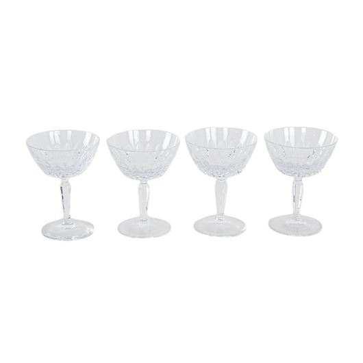 szklanki i kieliszki Komplet czterech kieliszków, duński design, lata 70, produkcja: Dania