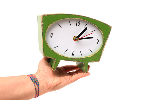 zegarek Sixty zielone jabłuszko Clock Wood Studio