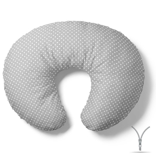 ubrania i akcesoria do karmienia Poduszka rogal do karmienia Szary w kropeczki
