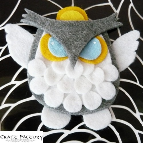 Owlastic Angel - broszka Craft Factory