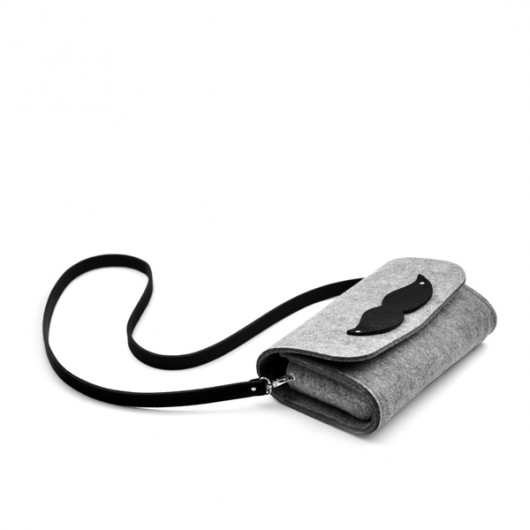 MustacheClutch felt label