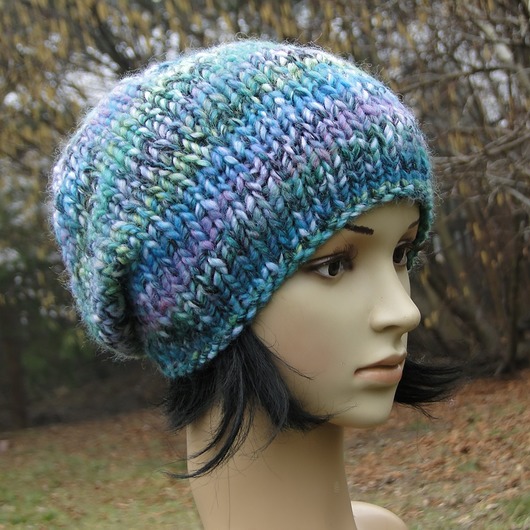 water lily  / ice / czapa agat handmade