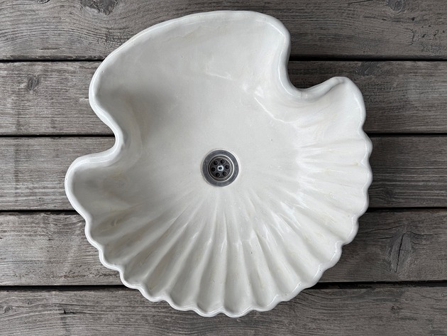 umywalki UM20 Umywalka ceramiczna muszla ecru