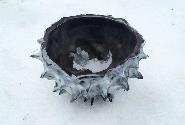 figurki i rzeźby Miseczka ceramiczna - Szron