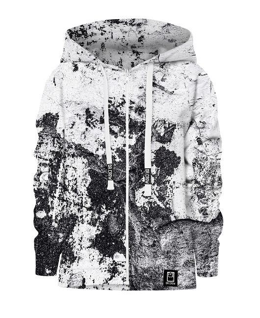 bluzy dla dziewczynki Bluza Zamek Dziewczynka DR.CROW Marble Grey