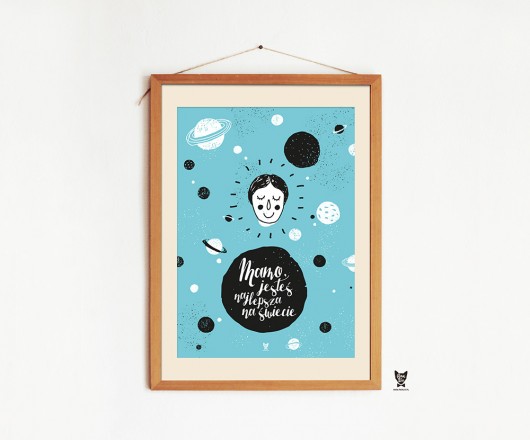 Plakat dla Mamy, Macochy, Teściowej, A2 Pan Lis