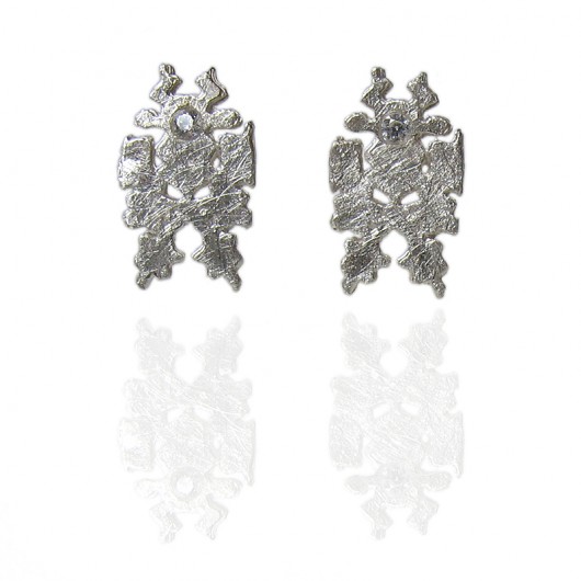 delikatne kolczyki z cyrkonią- ERIN KOS jewellery