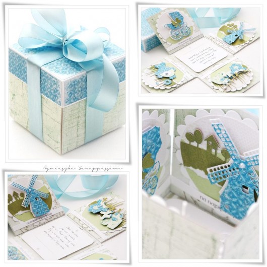 kartki scrapbooking prezent z k(L)asą ;)