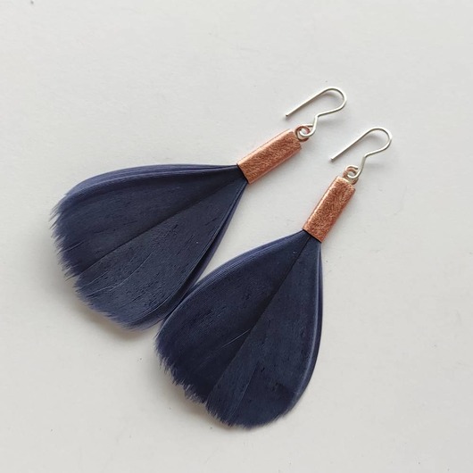 kolczyki z piórami PIÓRKO kolczyki