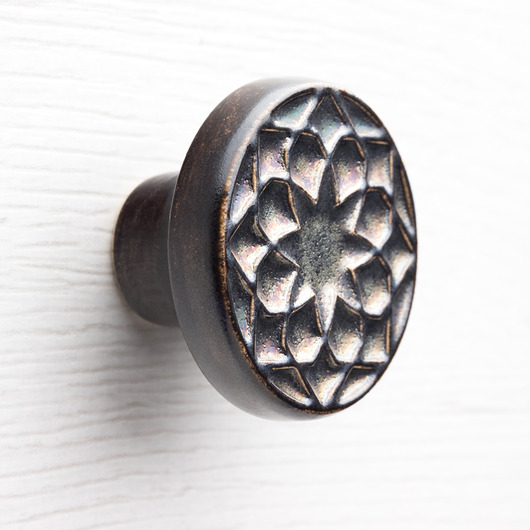 gałki do mebli Gałka do mebli, złoto-liliowo-czarna, wz.1