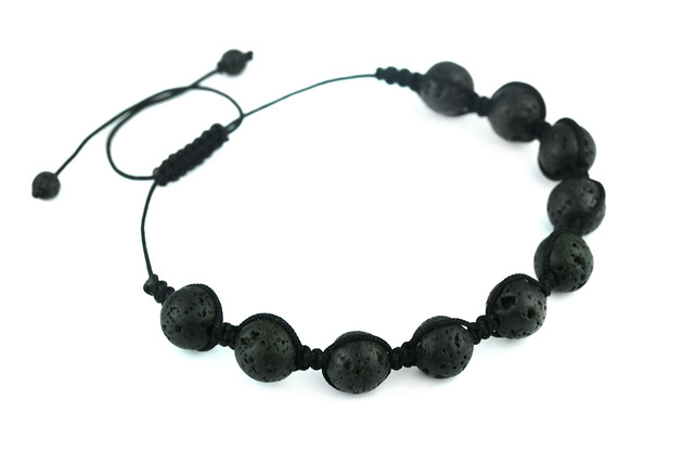 Bransoleta Męska Lawa sznurek Brazi Druse Jewelry