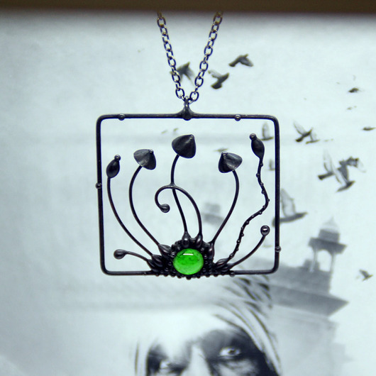 wisiory Magiczne grzyby botaniczne wisiorek hippisowski niezwykly leśny prezent