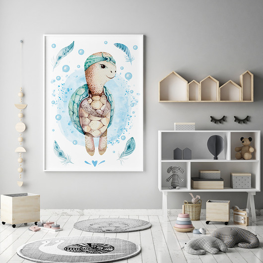Plakat Żółwik - różne formaty HOG STUDIO