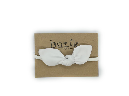 mini bazik biały bazik handmade