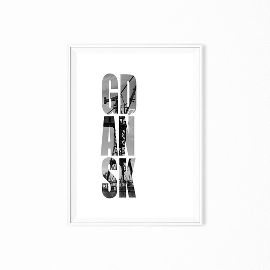 Plakat GDAŃSK 30x40 cm A3  myscandi