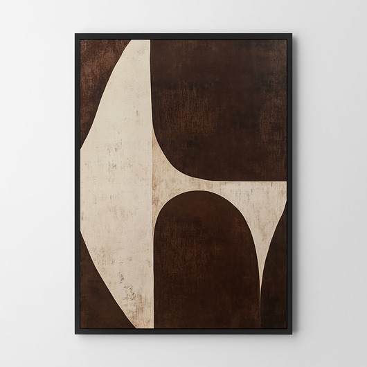 plakaty Plakat Brązowa abstrakcja