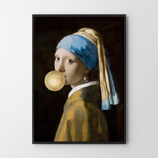 plakaty Plakat Portret z gumą wersja złoty balon