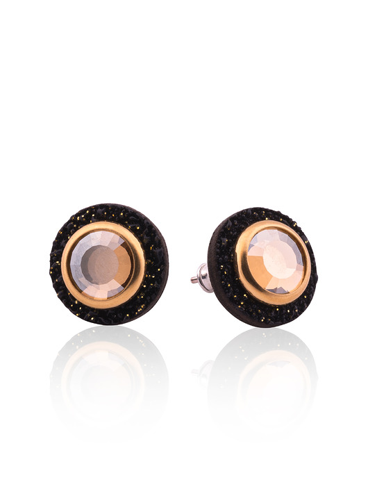 Kolczyki Round Leather Small Earrings No. 1 Joccos Design
