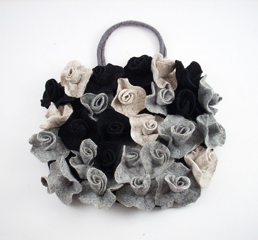 Roses: Jedwabnofilcowa Torebka filcant