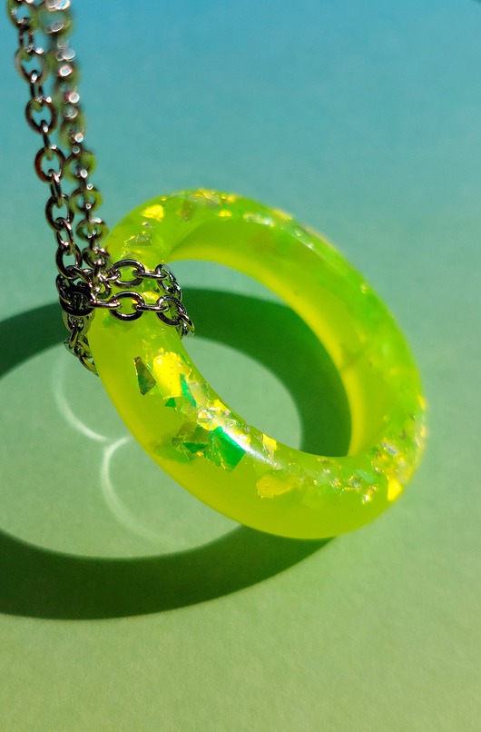 wisiory Naszyjnik- Neon Lime