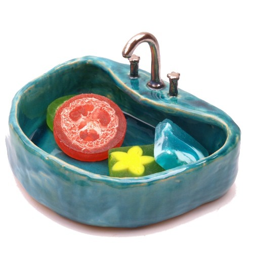 umywalka miniaturowa i kubek Dekornia