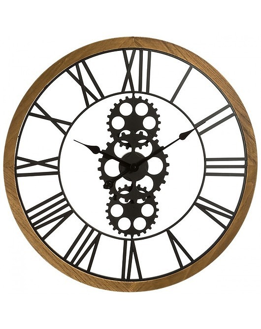 zegary Zegar Metalowy Zegar Wiszący Koła Zębate 70 cm