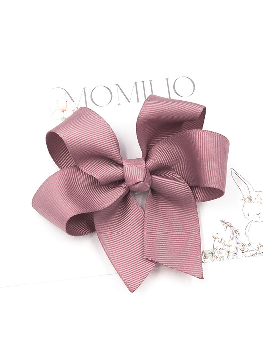 ozdoby do włosów dla dzieci Spinka do włosów duża kokarda Paola rose mauve