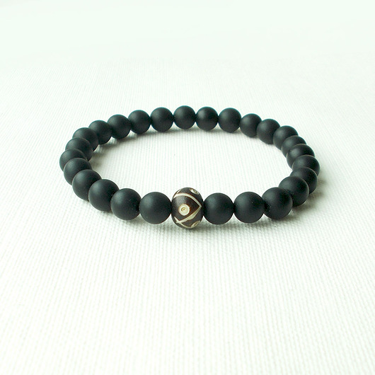 bransoletki z kamieni naturalnych Agat tybetański Bransoletka