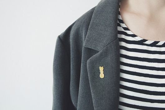 Pin Broszka Vander Ananas Złoty Vander jewelry