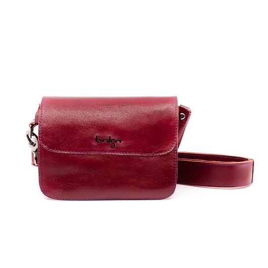 torby na ramię Torebka skórzana czerwona Yvonne 2 marki Bolsa