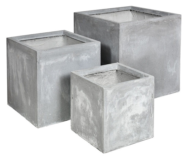 doniczki Donica betonowa 30x30x30cm szara