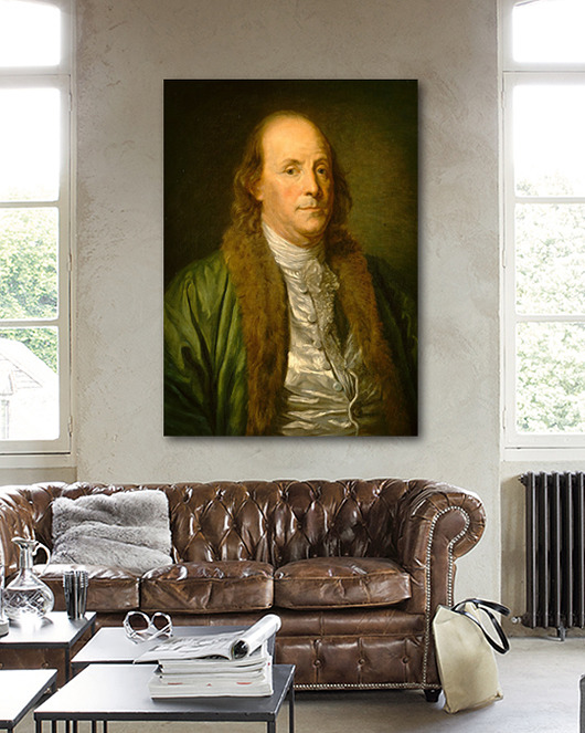 Benjamin Franklin - DEKORACJA ŚCIENNA Dekoracje PATKA Patrycja Kita