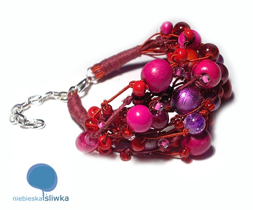 lukrecja w opałach - bransoletka;) Makowisko