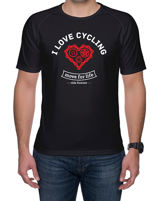 Koszulka sportowa. I love cycling studioixi
