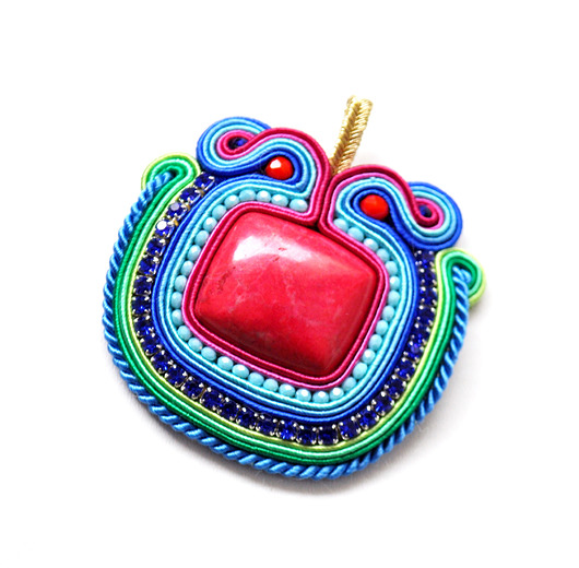 wisiory Sutaszowy wisior RAINBOW